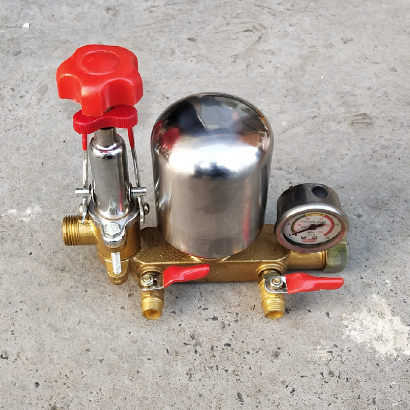 农用三缸柱塞泵配件26/60打药机喷雾器泵头气室调压阀压力表零件