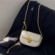 Hong Kong CKWU 2023 niche new leather female bag transfer Zhuling Li Link Chain Small Bag Small Bag