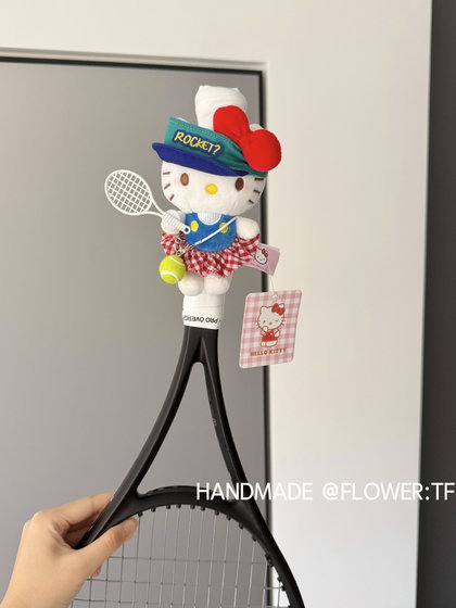 진짜 Hellokitty 플러시 인형 테니스 라켓 장식 바지 만화 인형 가장 친한 친구에게 창조적 인 선물 진짜 Hellokitty 플러시 인형 테니스 라켓 장식 바지 만화 인형 가장 친한 친구에게 창조적 인 선물