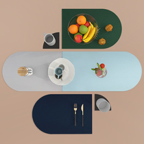 Nordic placemats set waterproof and oil-proof insulation household table mat coaster bowl mat cutlery mat cute girl heart ins