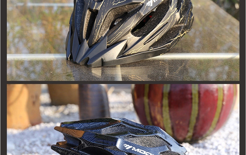 moon龙骨者骑行头盔透气轻一体成型自行车头盔山地车安全头盔