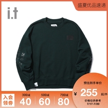 it izzue womens sweater autumn casual loose trend letter badge decoration 3174F9D