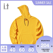 it :CHOCOOLATE mens hooded sweater autumn casual trend loose pullover print 3140XDD