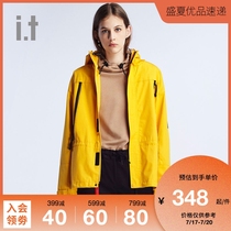 it izzue womens hooded sweater autumn personality trend contrast letter drawstring 3120F9D