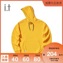 it :CHOCOOLATE mens hooded sweater autumn casual trend loose pullover print 3140XDD