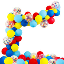 Red Green Blue Rainbow Balloon Chain Latex Package Baby 1 Year Old Birthday Party Decorative Balloons