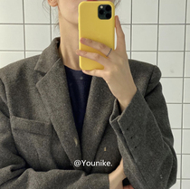 Korea ins warm yellow iphone11 promax 7 8 plus x xs xr max soft phone case cover