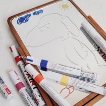 ins Wind white graffiti pen DIY mirror glass window paint pen waterproof marker pen hand painting pen erasable