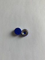 13mm blue positioning aluminum-plastic cap Fully open aluminum-plastic combination cap Aluminum-plastic cap for small diameter injection bottle