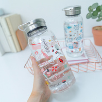 Korean glass water Cup portable super large capacity 1000ml filter tea cup children heat-resistant cup summer season