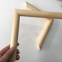 129 original wood color line country painting frame material solid wood arched photo frame line cross embroidered framed frame strip