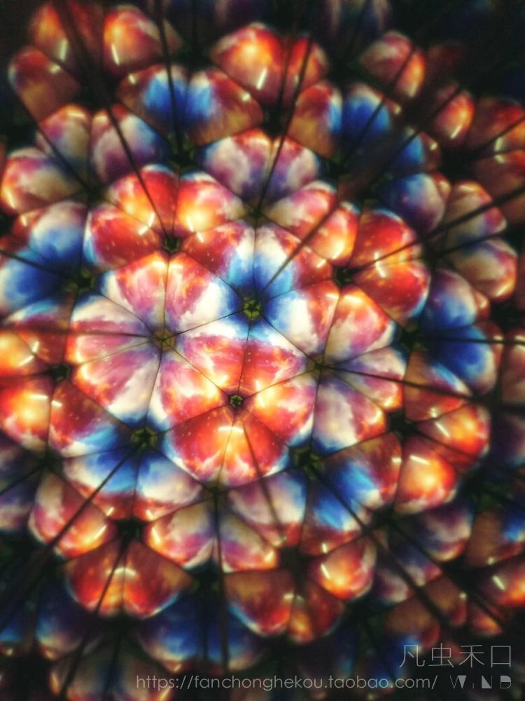 【原创】万花筒实景多棱镜手工蚕丝花卉怀旧礼物儿童成人玩具日本