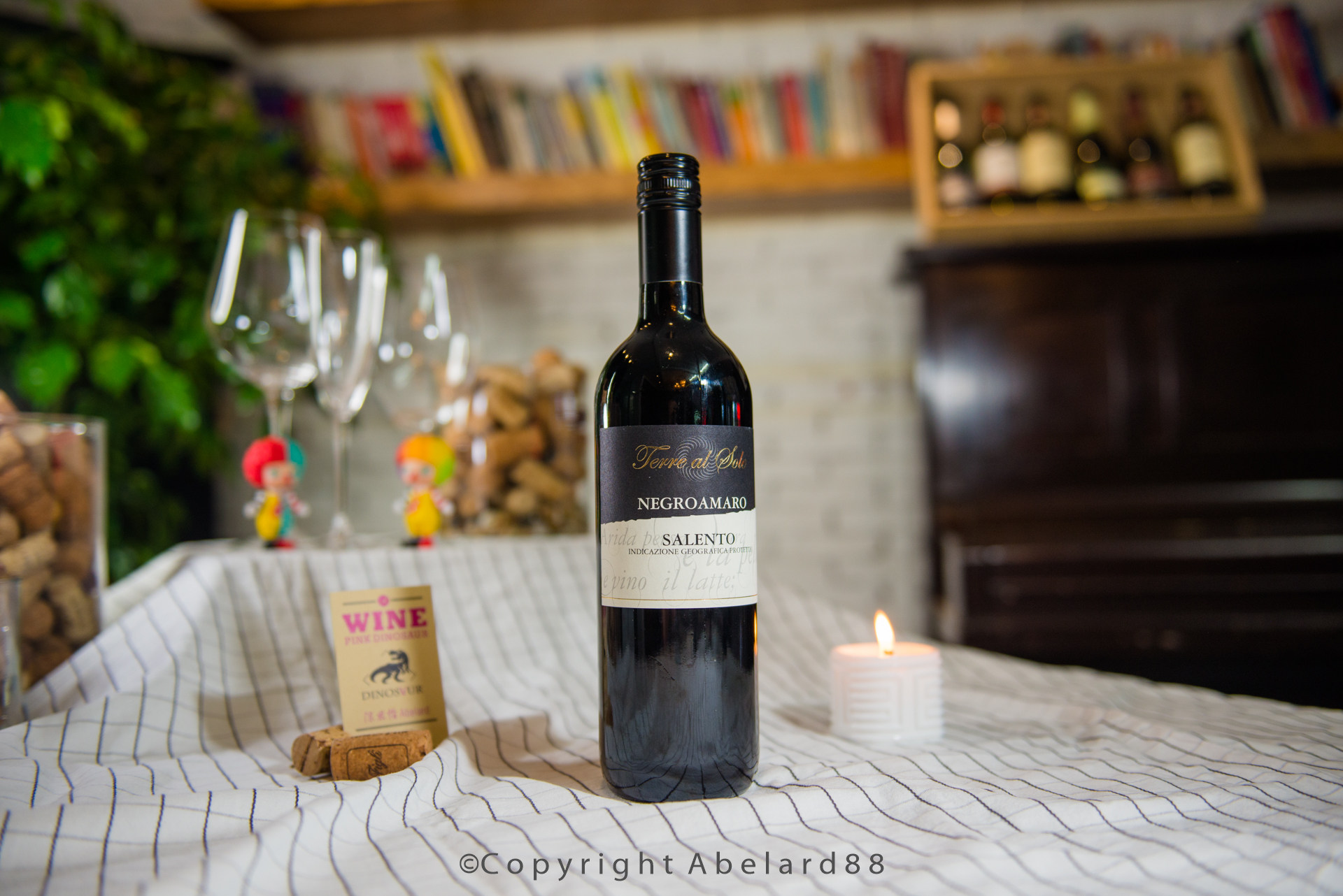 意大利名庄dueplame棕榈树negroamaro 黑曼罗 干红葡萄酒 apulia