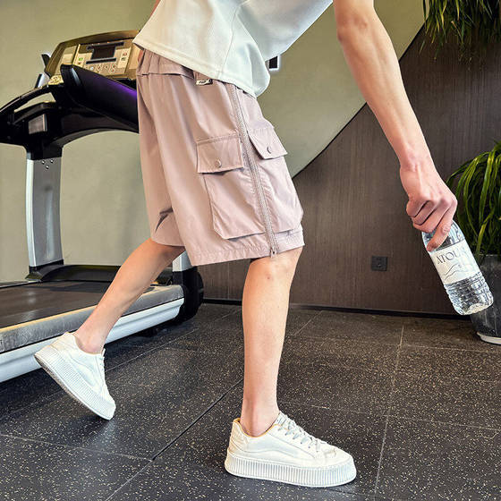 Short and thin S xs casual versatile loose high-end work shorts trendy men's design sense of five-point shorts
Short and thin S xs casual versatile loose high-end work shorts trendy men's design sense of five-point shorts