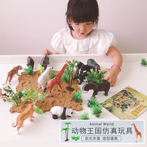 Dinosaur toy simulation animal gown big wild tiger elephant model children Science Boy gift