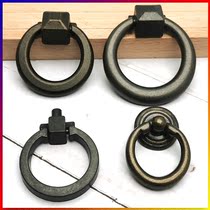 Drawers Handle Furniture Rings Cabinet Five Gold Accessories New Chinese Black Single Holes Antique Bronze Color Eurostyle Door Handles