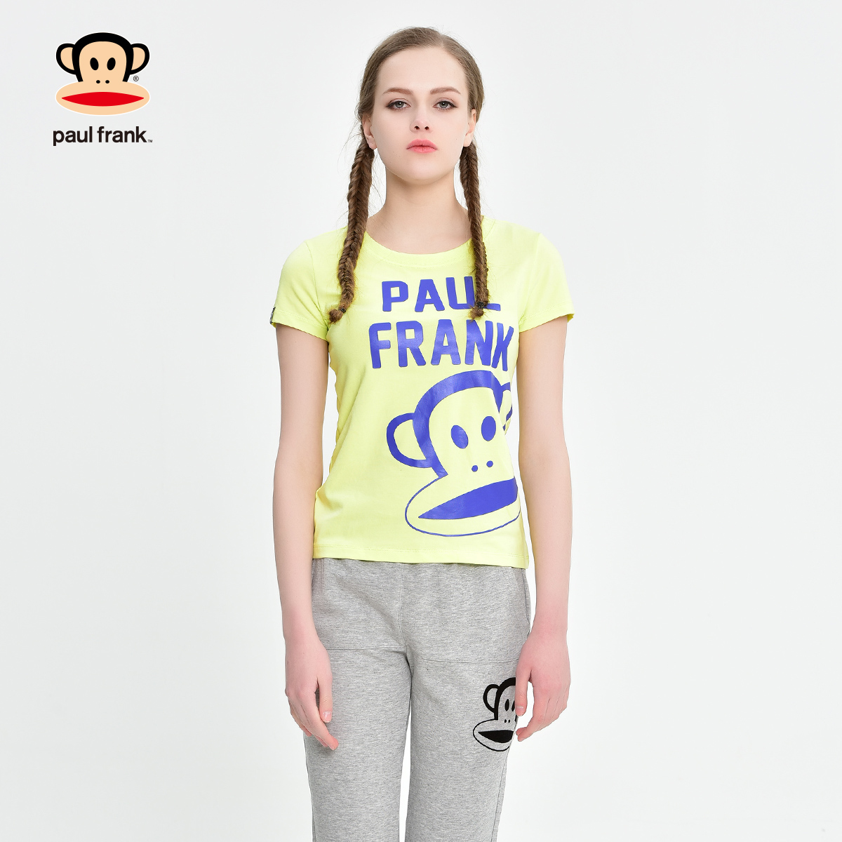 Paul Frank/大嘴猴 女式圆领针织T恤PFATE161220W
