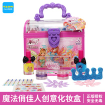 Magic fantasy childrens makeup toys Little princess girl makeup suitcase set Cosmetics pretty beauty