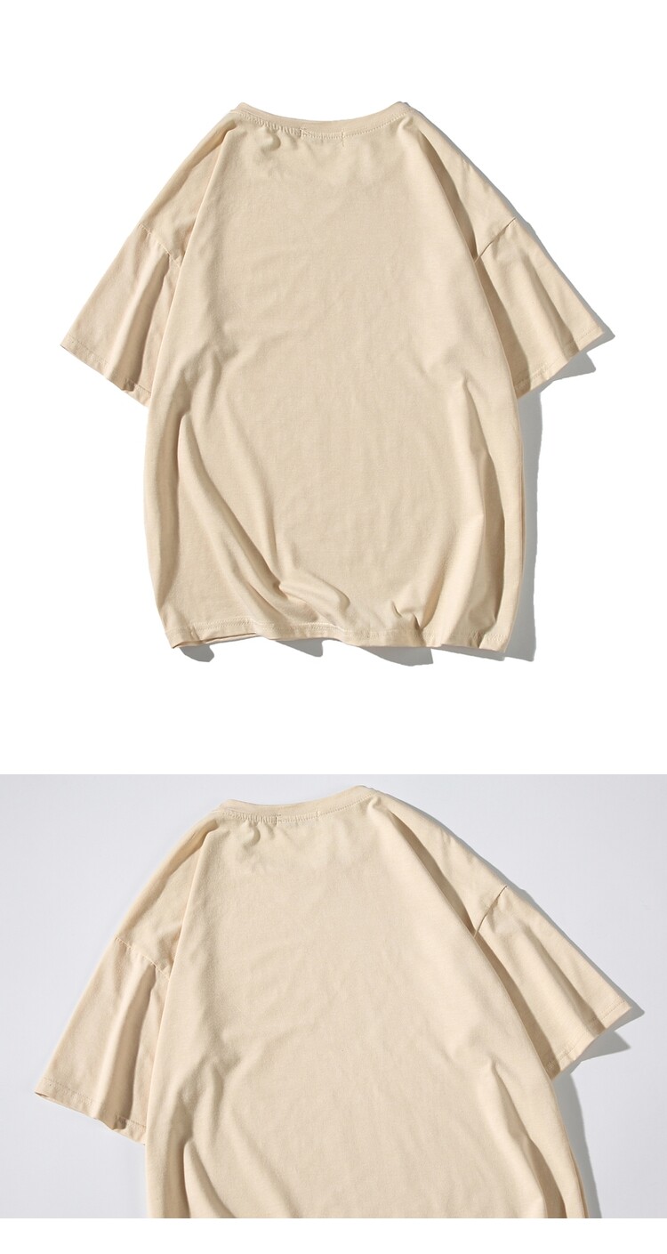 夏宇航员白底平铺潮流短袖t恤日系印花短袖男t03p30控价48