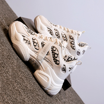 Comfortable leg length ~ spring and autumn thick bottom increased Torre shoes new 2021 Joker sports casual women's shoes ins tide