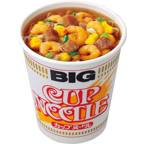 日本方便面日清杯面开杯乐合味道big杯海鲜/咖喱/原味