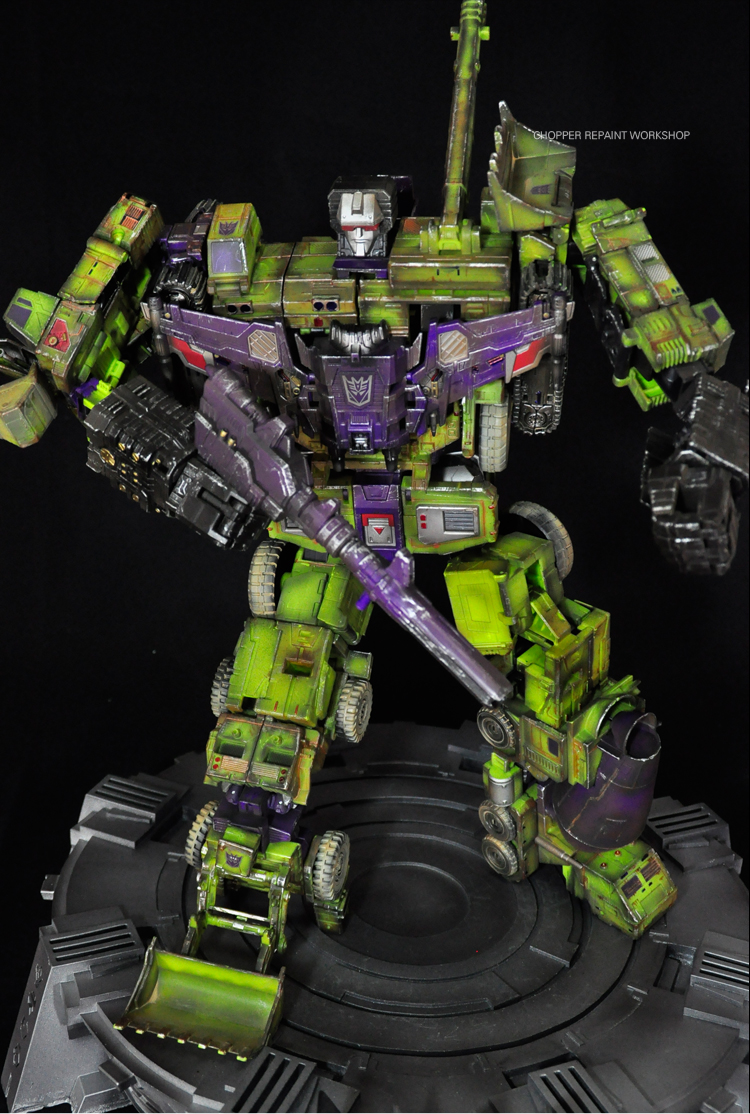 乔爸重涂 变形金刚 泰坦级 大力神 idw 合体战争 g1 工程车队