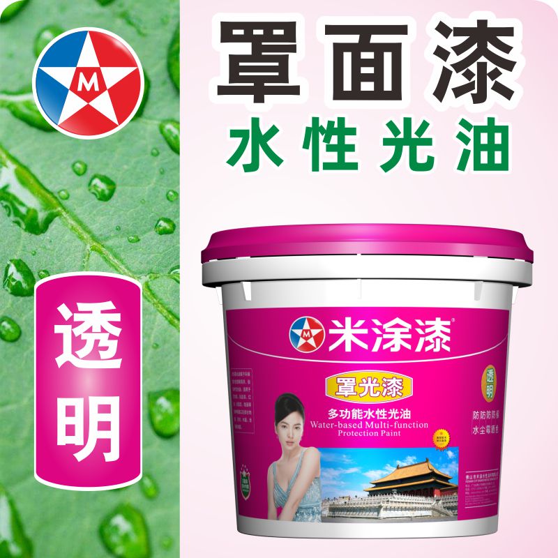 Cover paint transparent varnish waterproof varnish wall protection paint latex paint gloss gloss indoor dustproof exterior wall