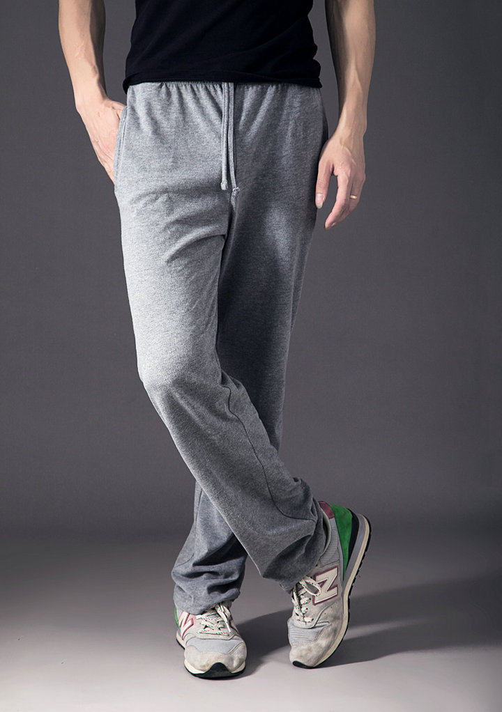 包邮薄款运动裤男春夏秋款纯棉长裤子卫裤休闲裤男士直筒宽松舒适