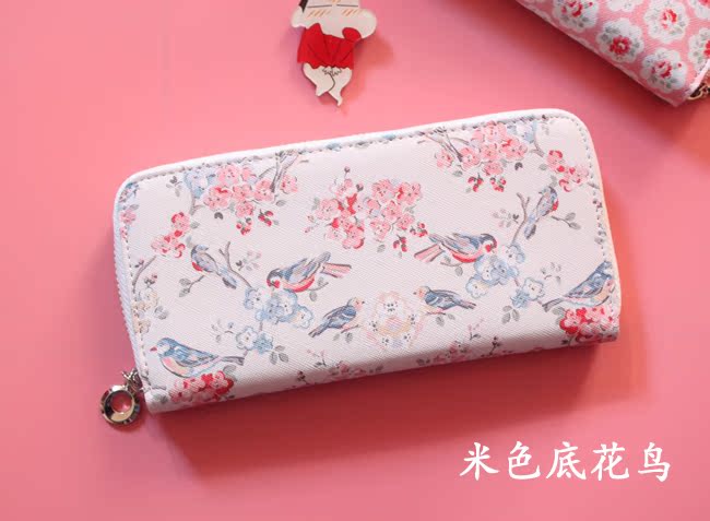 gucci碎花錢包 2020新品錢包女卡通碎花小清新拉鏈長款錢包大容量手拿包手機包潮 gucci碎花