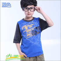 Summer style childrens clothing summer clothing boy round collar short sleeve T-shirt child sweatshirt CUHK Tong pure cotton BH for the rest of the short sleeve