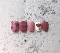 New INS small red book US A patch fake nail appliqued with hand-painted checkered bean sand phototherapy wearables for the length of time