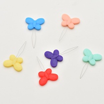 Large number candy color butterfly wearing needle lead instrumental DIY versatile lead wire tool wearing needle lead tool