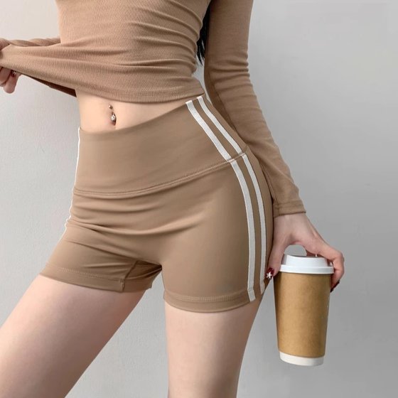American Striped 부끄러운 라인 스포츠 반바지 여성 복숭아 엉덩이 리프팅 피트니스 반바지 여름 달리기 요가 3 점 바지 American Striped 부끄러운 라인 스포츠 반바지 여성 복숭아 엉덩이 리프팅 피트니스 반바지 여름 달리기 요가 3 점 바지