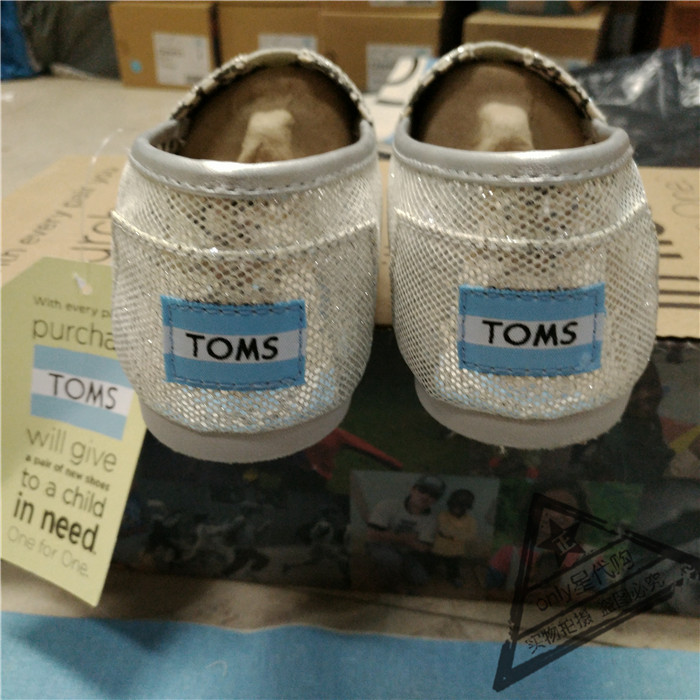 tiffany & co經典 TOMS 經典亮片帆佈鞋休閑一腳蹬懶人鞋 經典女款 tiffanyco經典款