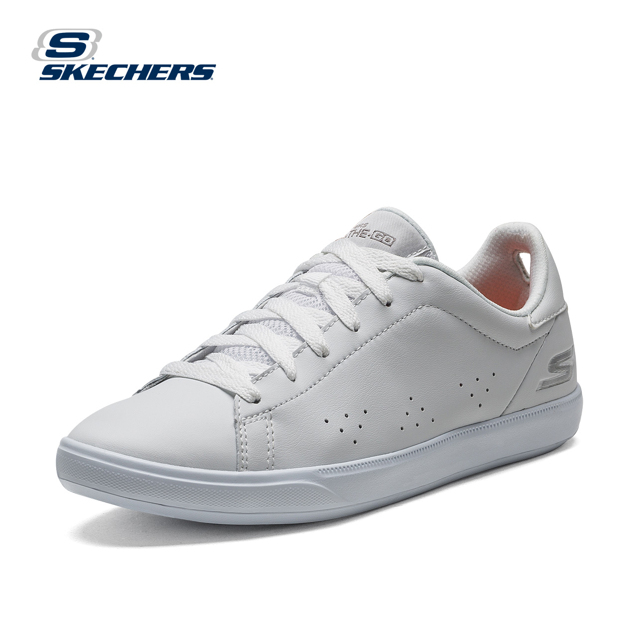 skechers斯凯奇经典百搭女鞋 时尚轻质休闲鞋 系带小白鞋14550产品展示图2