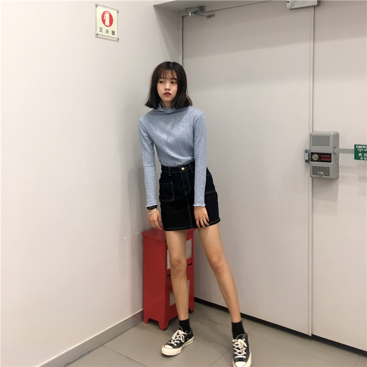 半身裙短裙a字裙口袋百搭经典款 - 商品详情 - 搜款网 - 真实档口一手