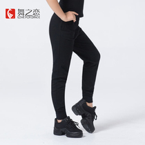 Dance Love Dance Pants Girls Children High Waist Trousers Mens Adult Black Loose Beamed Carrot Pants Dancing Exercise Clothes
