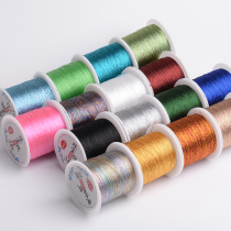 Handmade diy bracelet gold sweep with material necklace winding wire gold and silver thread price tag line jade thread woven ornaments