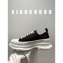 Couple McQueen Canvas Shoes Men New Breaky Leisure Shoes Small White Shoes Increased Father Shoes