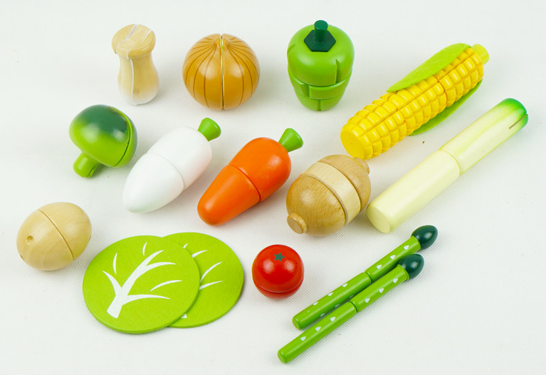 大美天承 蔬菜磁性切切看 切水果玩具 儿童过家家 单个出售