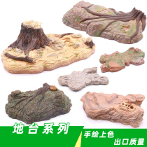Dinosaur Platform Simulation Model Simulation Animal Dinosaur Scene Base Model Ornament Childrens Plastic Toy Gift