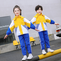 Primary school uniforms school uniforms Spring and autumn clothing Assault Clothing Kindergarten Garden Clothing Spring Autumn winter Three sets Games Yellow Red