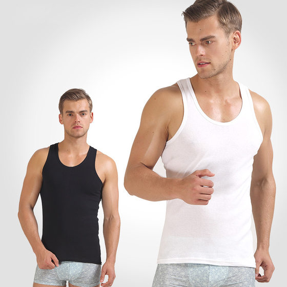 2-piece men's pure cotton fitness sports vest underwear slim elastic cotton thin base sweat shirt vest vest
2-piece men's pure cotton fitness sports vest underwear slim elastic cotton thin base sweat shirt vest vest