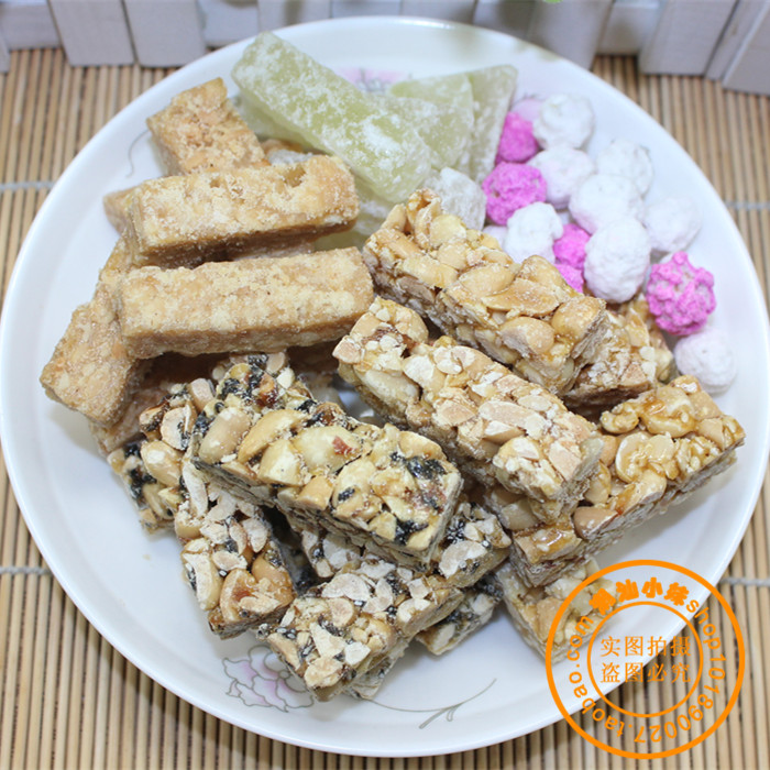 揭西河婆特色五色糖 广东潮汕特产花生糖 喜糖 婚庆五色糖