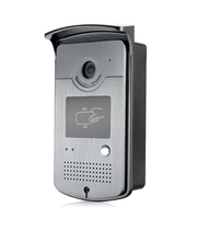 Metal swiping visual access control system 7-inch color display outdoor waterproof swiping video doorbell