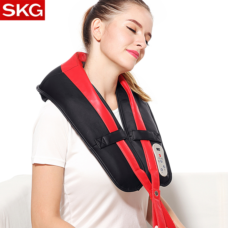 SKG按摩披肩肩颈加热按摩家用捶打颈部腰部肩部多功能颈椎按摩器产品展示图2