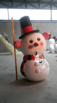 Christmas Foam Sculpture Cartoon Snowman Festival Decoration Pendulum Mall Beauty Chen Props One Metre High