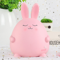 Squint rabbit piggy bank childrens anti-fall savings box girl piggy bank ornaments living room storage piggy can be stored