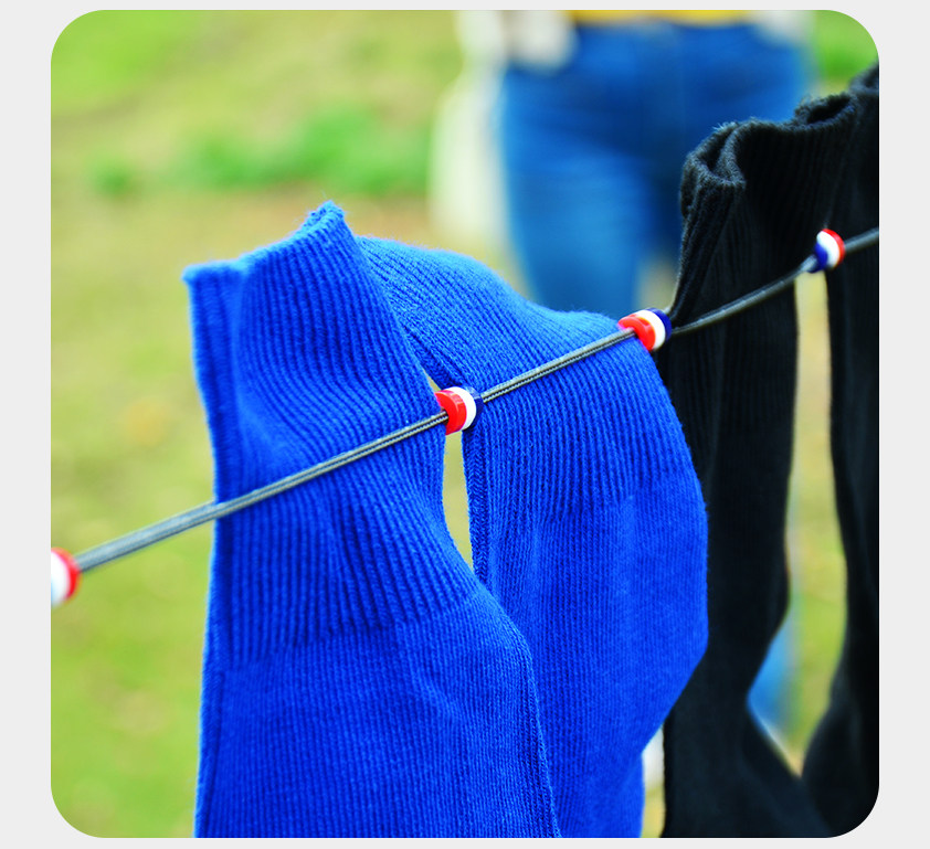 旅游用品酒店防滑晾衣绳多功能晾衣神器出差旅行轻便防风晾晒挂绳