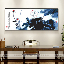 Zhang Daqians large horizontal version of diy hand-painted digital oil painting Living room Chinese wind decoration painting flower famous painting